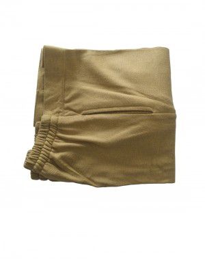 Womens woollen pants plain design brown color